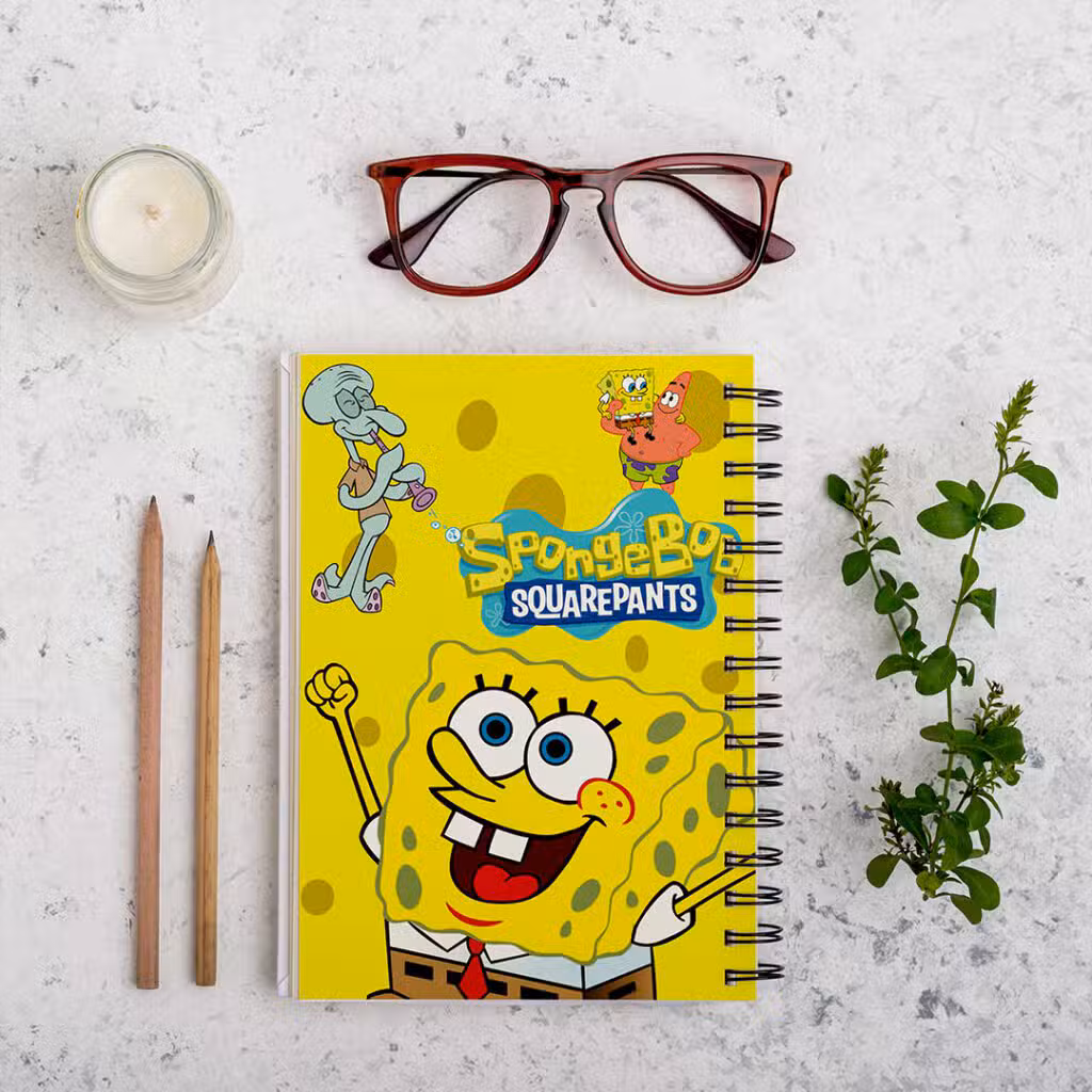 دفتر نقاشی طرح باب اسفنجی