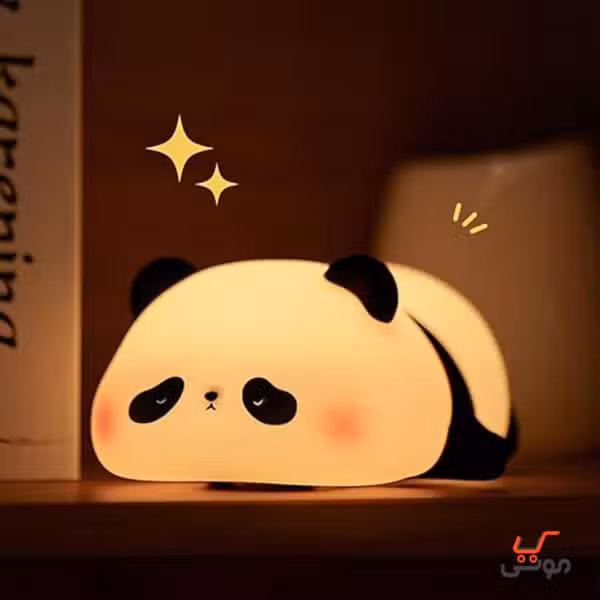 چراغ خواب سیلیکونی طرح پاندای خسته
