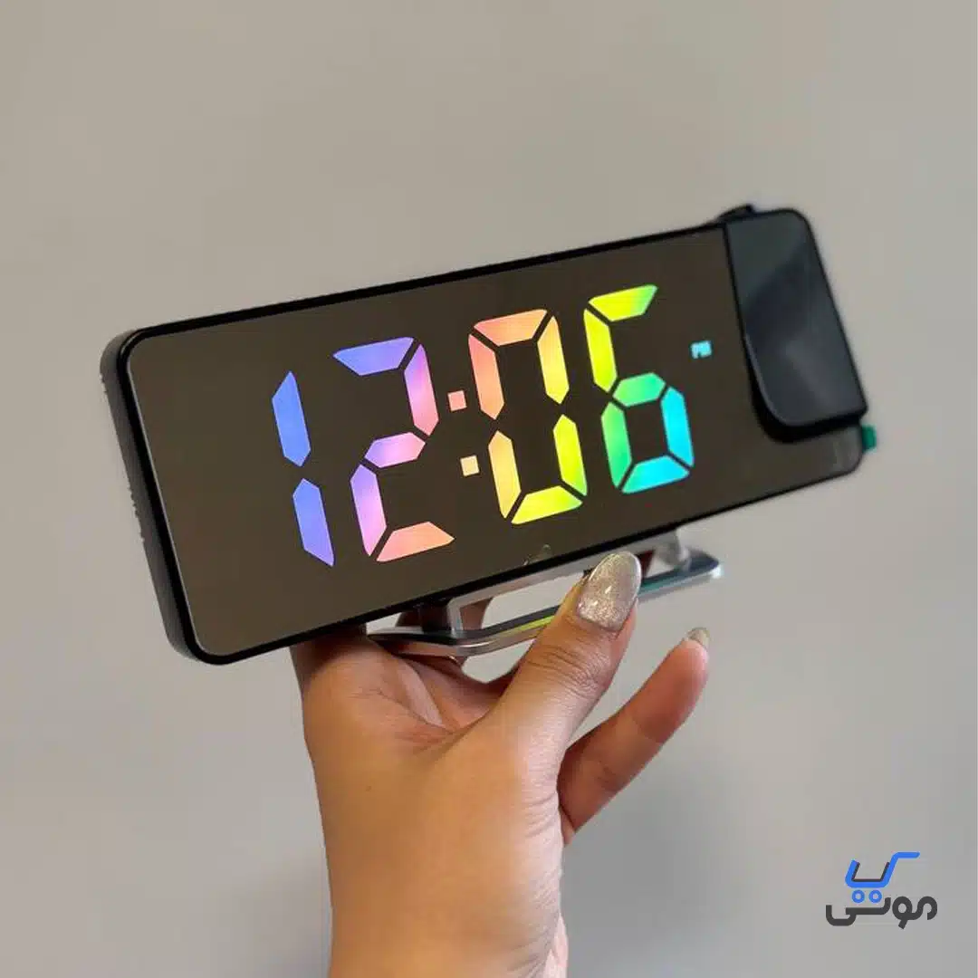 Laser Digital Watch 12 ساعت رومیزی دیجیتالی پروژکتوری - Image 1