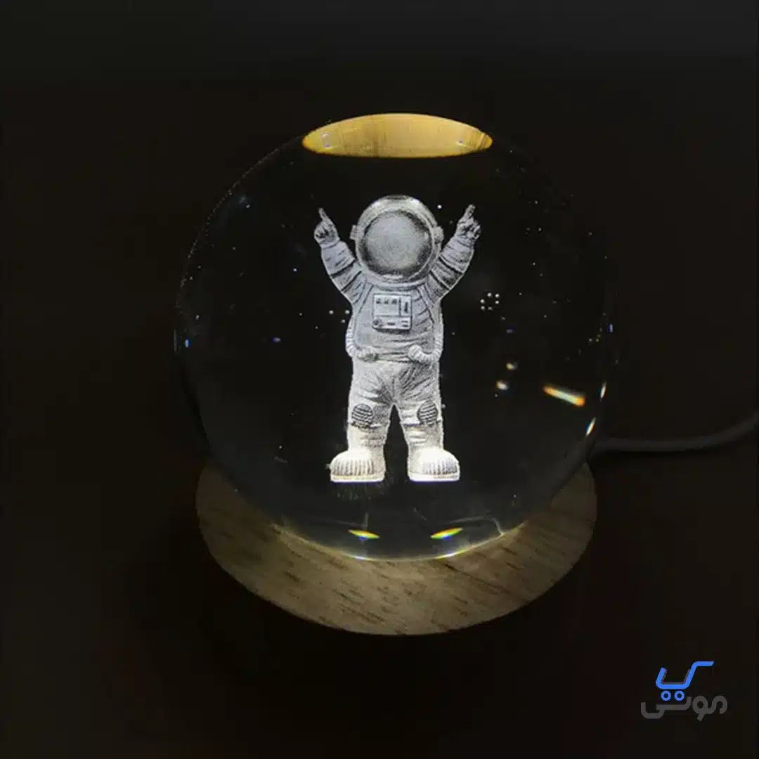 Successsful Astronaut 4 چراغ خواب گوی شیشه ای فضانورد پیروز - Image 1