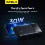 پاوربانک 10000 میلی‌آمپر 30 وات فست شارژ Type-C و USB-A بیسوس Baseus PPXJ1030 P10022907113-00