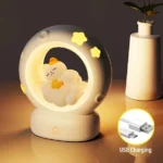 چراغ خواب لمسی طرح گربه و ماه - Image 6