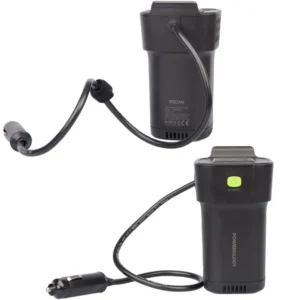 اینورتر و شارژر فندکی فست شارژ ماشین تایپ سی و یو اس بی 150 وات پاورولوژی P150INVBK