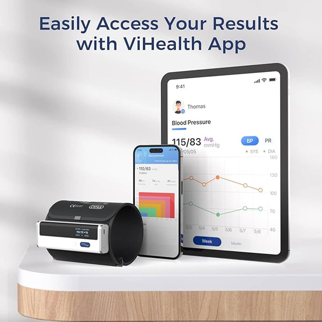اپلیکیشن ViHealth روی گوشی هوشمند
