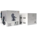 شارژر بی سیم مگنتی، چراغ خواب و پایه نگهدارنده رومیزی گوشی، ایرپاد و اپل واچ لِوِلو LVL-LUCE-GY