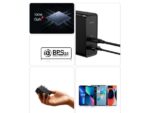 شارژر دیواری سوپر فست شارژ تایپ سی و یو اس بی 100 وات همراه با کابل بیسوس Baseus GaN5 Pro CCGP090201
