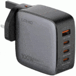 شارژر دیواری شارژ سریع 100 وات USB و Type-C الدنیو  Q408