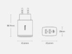 شارژر دیواری فست بیسوس 30 وات Baseus Compact Quick Charger 2U+C EU CCXJ-E01