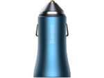 شارژر فندکی فست شارژ 40 وات با کابل تایپ‌سی بیسوس Baseus Car Charger Golden Contactor Pro Type-C/USB TZCCJD-0G