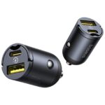 شارژر فندکی فست شارژ  تایپ‌سی ماشین 30 وات 3 آمپر بیسوس Baseus Tiny Star C00035001121-02