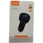 شارژر فندکی فست شارژ ماشین تایپ‌سی 100 وات و یو‌اس‌بی 30 وات الدنیو همراه کابل دوسر تایپ‌سی C101