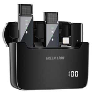 میکروفون بی سیم یقه‌ای لایتنینگ گرین GN2IN1DDMLTBK