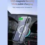هولدر و شارژر بی سیم مگنتی تاشو داخل خودرو 15 وات X12