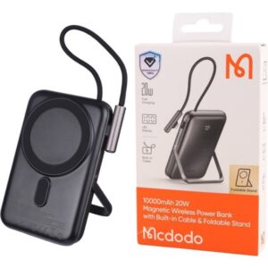 پاور بانک بی سیم 10000 فست شارژ 15 وات تایپ سی  20 وات مک دودو MC-181 PD 20W