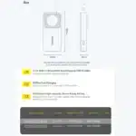 پاور بانک فست شارژ تایپ سی 30 وات 10000 با کابل تایپ سی بیسوس P100709