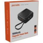 پاوربانک 10000 مگ‌سیف 15 وات، یو‌ا‌س‌بی، تایپ‌سی و لایتنینگ پورودو PD-PBFCH041-BK