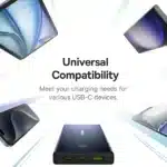 پاوربانک 10000 میلی‌آمپر 20 وات فست شارژ Type-C و USB-A بیسوس P10076801123-00