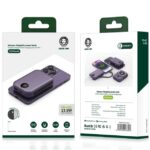 پاوربانک 10000 وایرلس 15 وات، تایپ‌سی و USB گرین‌لاین GNMGMPB10K با کابل متصل لایتنینگ