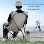 چراغ کمپینگ و پنکه شارژی  صفحه خورشیدی اسمایلینگ شارک LY-0264