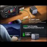 چندراهی برق 2500 وات سه سوکت، دو USB و دو Type-C فست 65 وات یوگرین CD268 90906