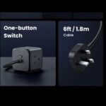 چندراهی برق 2500 وات سه سوکت، دو USB و دو Type-C فست 65 وات یوگرین CD268 90906