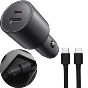 شارژر فندکی فست شارژ شیائومی Xiaomi اصل مدل MDY-16-ER توان 100 وات
