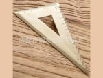 گونیا برنجی 5 سانتی متری و 10 سانتی متری دانشجویی drawing copper ruler brass ruler student stationery - Image 2