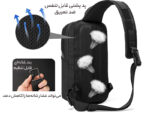کیف کراس بادی ضد آب بنج Bange BG-7719 Men's Sling Bag Men's Sling Bag - Image 12