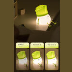 چراغ خواب فانتزی رومیزی شارژی طرح تره فرنگی LLD-D08 - Image 7