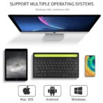 کیبورد بی‌سیم شارژی با استند موبایل و تبلت Multi-Platform - Image 8