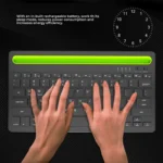 کیبورد بی‌سیم شارژی با استند موبایل و تبلت Multi-Platform - Image 18