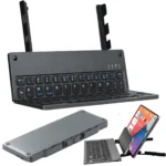 کیبورد بی‌سیم تاشو شارژی هارمونیکا HARMONICA با استند موبایل و تبلت - Image 7