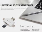 کارت خوان چند سر کوتتسی Coteetci 4IN1 CARD READER(SD/TF) CS5132-BK - تصویر 6