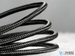 کابل شارژ سریع و انتقال داده لایتنینگ بیسوس Baseus Cafule Lightning Cable 1m 2.4A CALKLF-BG1 - Image 5