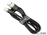 کابل شارژ سریع و انتقال داده لایتنینگ بیسوس Baseus Cafule Lightning Cable 1m 2.4A CALKLF-BG1 - Image 3