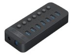 هاب یو اس بی 7 پورت همراه آداپتور اوریکو Orico CT2U3-7AB Multi-Port Hub With Individual Switches