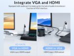 مبدل اچ دی ام آی به وی جی ای و صدا و میکرو یو اس بی اوریکو  ORICO VGA/HDMI Adapter Cable XD-HTVA 5m - Image 6