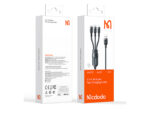 کابل فست‌شارژ و انتقال دیتا 65 واتی سه‌سر مک دودو Mcdodo CA-0930 Lightning+Micro+Type-C 3-in-1 Fast Charging Data Cable - Image 9