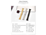 بند اپل واچ سری 1/2/3/4 استیل کوتتسی Cottetci W25 Stainless Steel Apple Watch Band 42/44 mm WH5238-BK - Image 8