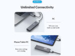 باکس اس اس دی m2 اوریکو ORICO FV35C3-G2 USB3.2 Gen2 Type-C M.2 NVMe/NGFF(SATA) SSD Enclosure - تصویر 19