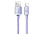 کابل سوپر فست شارژ یو اس بی به تایپ سی 100 وات 1.2 متری بیسوس Baseus Crystal Shine USB to USB-C Cable CAJY000401 - Image 8