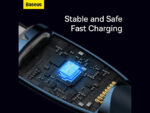 کابل  سوپر فست شارژ دو سر تایپ سی 100 وات یک متری بیسوس Baseus Glimmer Type-C To Type-C Fast Charging Data Cable CADH000701 - Image 10