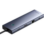 هاب تایپ سی 10 پورت فلزی بیسوس B0005280C811-00 BS-OH161 - Image 3