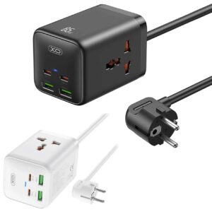چندراهی دو سوکت برق، دو تایپ سی و دو یو اس بی 65 وات ایکس او WL24