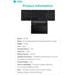 کیبورد بی‌سیم تاشو شارژی با تاچ پد کوتسی OF-032 - Image 10