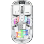 موس بی‌سیم دو حالته قابل شارژ با طراحی شفاف کوتسی OF-026 - تصویر 5