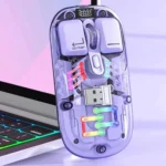 موس بی‌سیم دو حالته قابل شارژ با طراحی شفاف کوتسی OF-026 - تصویر 2