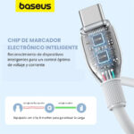 کابل دوسر تایپ‌سی 100 وات 5 آمپر 2 متری بیسوس P10355702111-B2 - Image 6