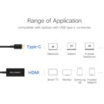 مبدل تایپ سی به اچ دی ام آی یوگرین Ugreen 40273 USB-C To HDMI Adapter 10CM - Image 13