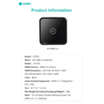 مبدل و سوئیچ HDMI دو در یک کوتسی OF-035 - Image 9